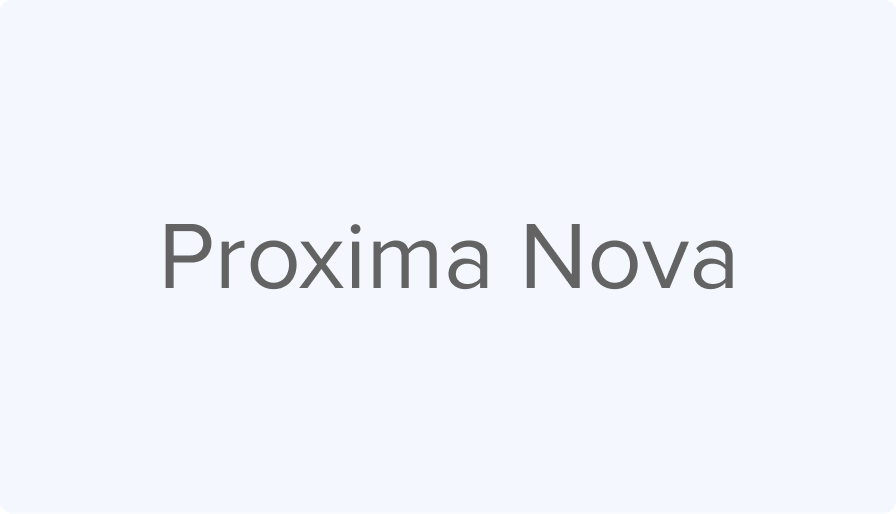 Proxima Nova example