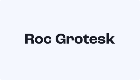 Roc Grotesk example